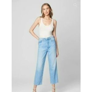 Blank NYC The Baxter Steal The Show Ribcage Straight Leg Jeans Blue 30
